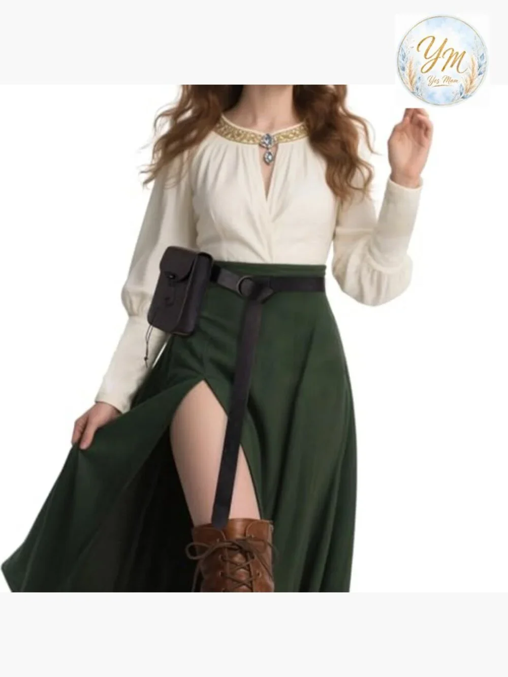 Medieval Faux Leather Belt Bag Renaissance Waist Pouch Cosplay Ren Faire
